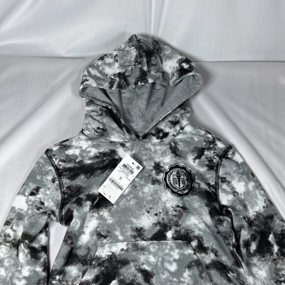 NWT EPIC THREADS Long Sleeve Hooded Sweatshirt Big Boys Tie Dye Bright White - Picture 4 of 10